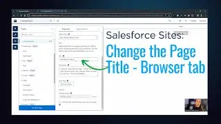 Salesforce Sites: Change the Page Title/Browser Tab Text