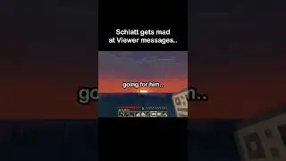 Schlatt gets mad at viewers...