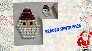 Santa Claus using Beads | Beaded Santa Face | Beaded Craft | Club Crafteria