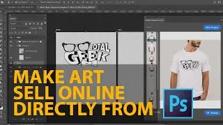 How to use the free Design to Print plugin for Photoshop to create and sell art online