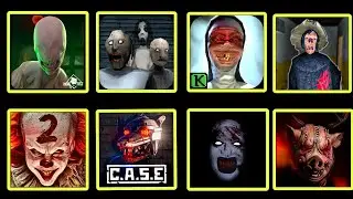 Deathpark 2, Granny 3,Evil nun,Mr meat 2 Erich sann,Chucky doll,Evil demon ghoul  Evil Clown & +