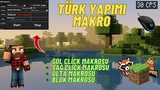 Türk Yapımı Makro | Otomatik Tıklayıcı | Tüm Makro Modları | Craftrise & Sonoyuncu