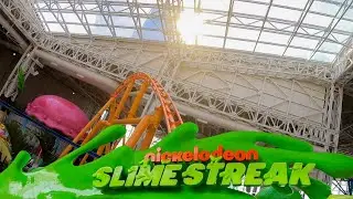 Nickelodeon SLIME STREAK POV Roller Coaster Nickelodeon Universe American Dream Mall