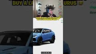 Fanum Makes Stable Ronaldo BUY Lambo! 😂