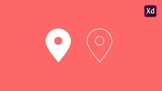 How to Design a Map Pin Icon in Adobe XD | UI Tutorial