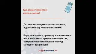 Когда лучше сделать прививку от гриппа