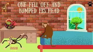 Five Little Monkeys Song With Lyrics | Kids Song | Best Nursery Rhymes | Song for Kids | Best Songs