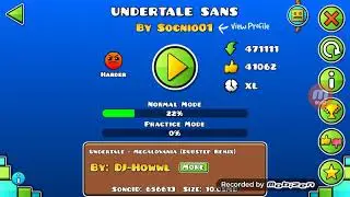 Undertale sans geometry dash