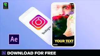 Instagram Ink Photo Reveal After Effect Template Download for Free