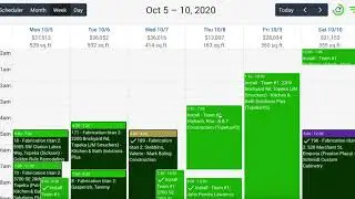 Selecting what information is displayed on events