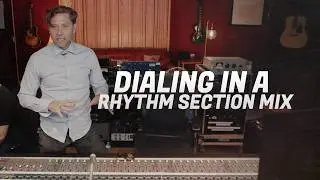 How to Balance Rhythm Section on Neve Console