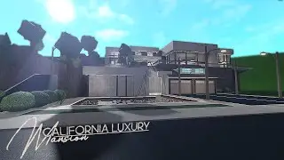 (460k) California Luxury Mansion // Bloxburg Speedbuilds