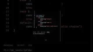 Equality Performed by Switch while selecting a case in javascript #js #shorts #javascript