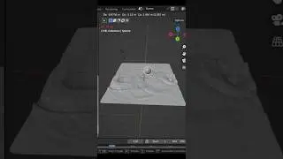 Real time water simulation in blender|1 minutes #shorts #blender #animation #viral