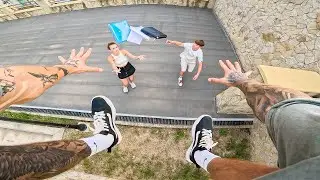 This Guy Dropped my SCHOOL Books. (Action Chase POV)