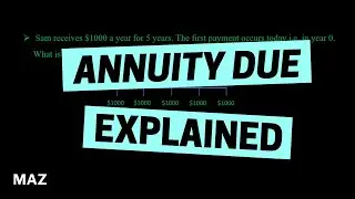 How to calculate the present value of an Annuity Due? An Example
