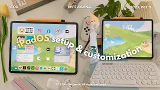 [iPad Refresh] minimalist & aesthetic iPadOS 17 setup + customization (cute widgets) | iPad Pro 12.9