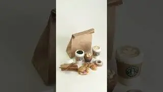 MAKE These Miniature Coffee to Go #TakeAwayCoffee #CoffeeToGo #MiniCoffee #MiniatureCafe #Miniatures