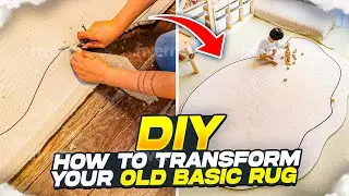 DIY CURVY RUG // how to upgrade your old rug