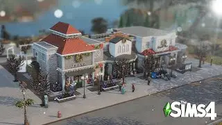 Christmas Shopping at Creek Corner Points 🎄 | Sims 4 Speed Build | NO CC