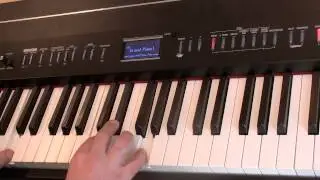 Tonernas placering och att bygga ackord - Piano