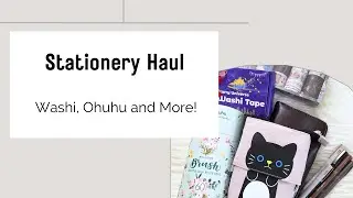 Stationery Haul June 2024 - Washi, Ohuhu Markers, Pen Case #stationery