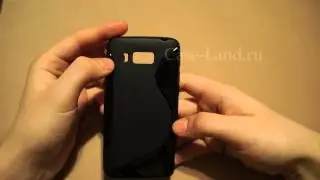 Черный силиконовый чехол для Huawei Ascend W2