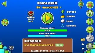 [Extreme Demon] CholeriX by Shaggy23 and more - Geometry Dash | Henry03