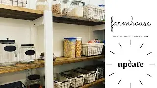 Laundry room and pantry update farmhouse style