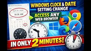 Windows Clock Fix + Access Any Browser FAST (2 MINUTES)