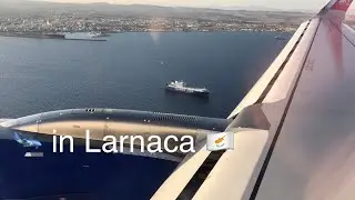 VERY SCENIC | Landing in Larnaca Airport CYPRUS | SKY Express Airbus A320neo