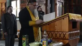 Освящение елея и церковной продукции