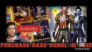 open to rare bundle in free fire like share and subcribe