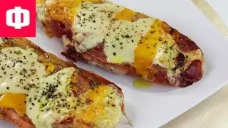 ТОСТЫ С БЕКОНОМ И СЫРОМ ЧЕДДЕР И ГАУДА ✔
