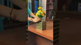 Waste to Best — Recycled Flower Vase DIY Craft #short #reel #youtubeshort #viralshort #diy #craft