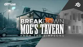 MOE'S Tavern from The Simpsons - 3D Recreation