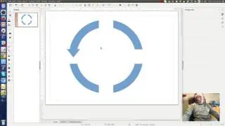 How to make circular arrows in LibreOffice Draw