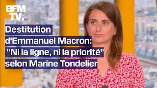 Lucie Castets à Matignon, destitution d'Emmanuel Macron... l'interview intégrale de Marine Tondelier