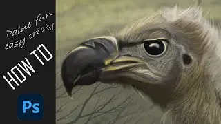 How to paint fur and hair | Quick easy tip