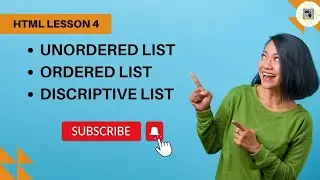 List un Html.Learn HTML Part 4. Full HTML tutorial from basics with simple explanation. #html