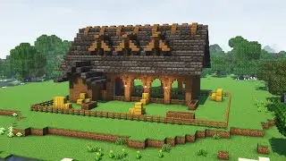 How to Build a Horse Stable - Minecraft Tutorial