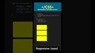 responsive layout in html css 