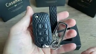 Кожаный чехол для ключа Volkswagen, Skoda, Seat, ключ №1, casekey