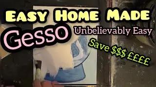 How to Make Homemade Gesso Acrylic painting