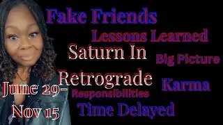 Saturn is in retrograde The Fake, Karma, and More