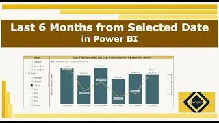 Last 6 Months from Selected Date in Combo Chart | Advanced DAX | Power BI