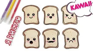 KAWAII РИСУНКИ / Как нарисовать кавайные эмоции / 6 КАВАЙНЫХ мордашек