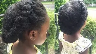 Grecian Summer Natural Hair Tutorial for Toddlers