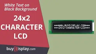 Arduino Black LCD 24x2 I2C Code Character Module Display High Contrast