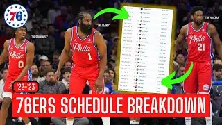Philadelphia 76ers Schedule Breakdown for 2022-2023 🗓️